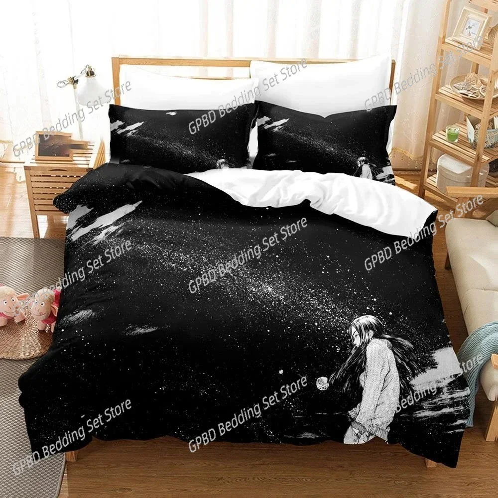 Goodnight Punpun Oyasumi 3D Bedding Set Duvet Cover Pillowcases Single Twin Full Queen King Size Home Decor Quilt Boys Gift