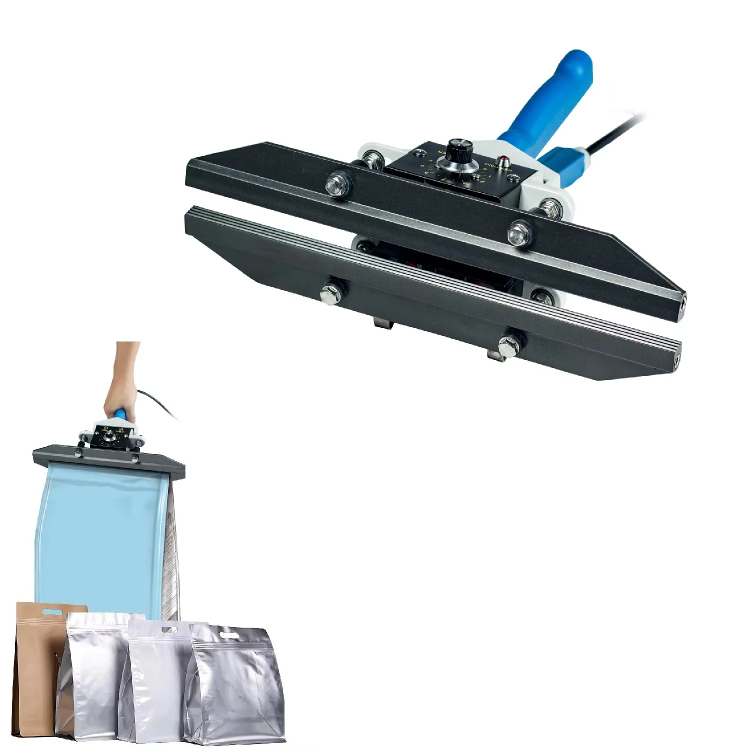 

Handheld Cup Sealing Machine Hand Sealer Multifunction Packaging Machines Heat Wrapping Machines Direct Heat Portable