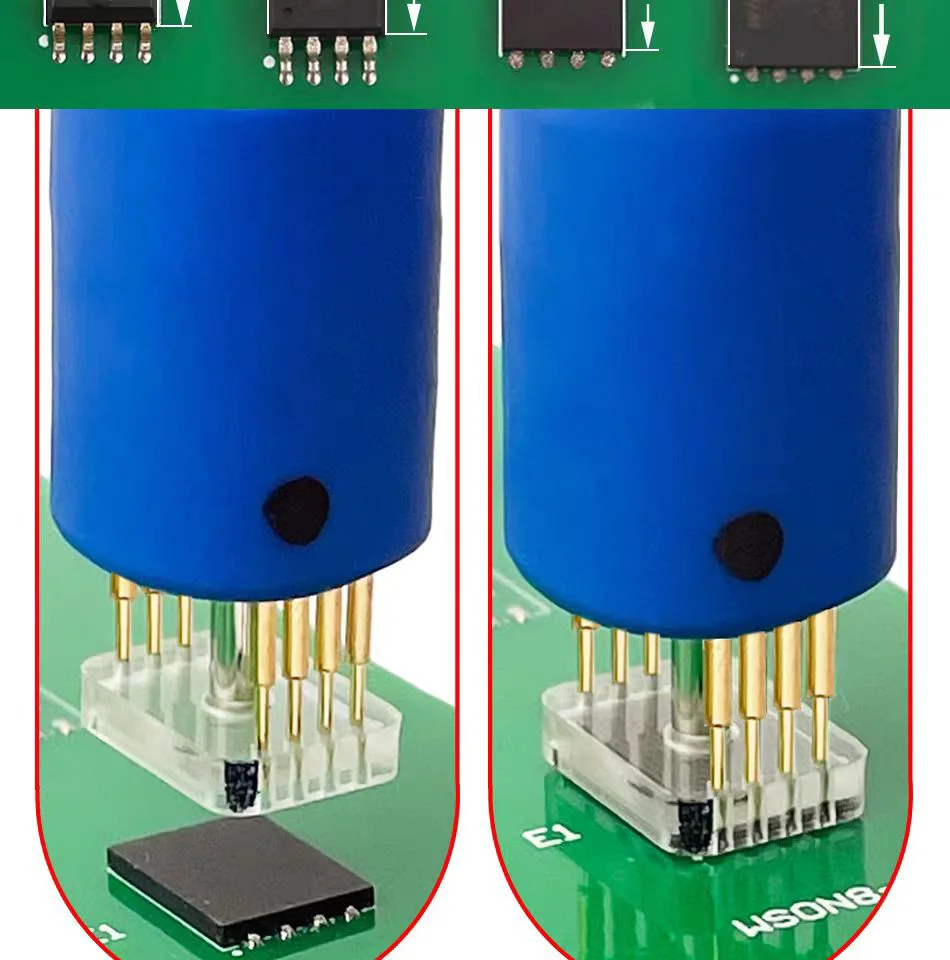 Neu eingetroffen: 1 Stück Pogo-Pin-Testkabel für SOP8 WSON8 Chip-Programmierer zur Lesung, Schreib- und Programmierfunktion für Flash- und EEPROM-Chips sowie zum Testen. – Detail 3
