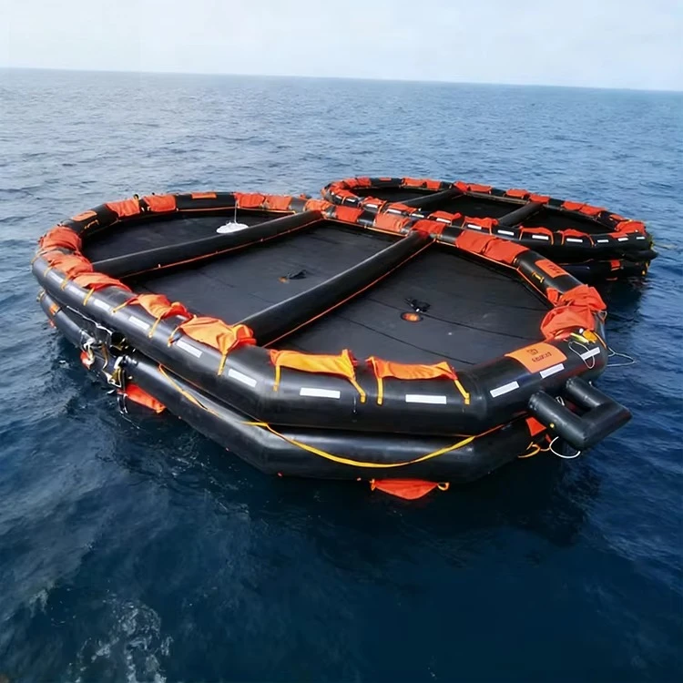 6-152 Persons Open Reversible Inflatable Life Raft EC Certified HSC Standard Marine Emergency Lifesaving Equipment