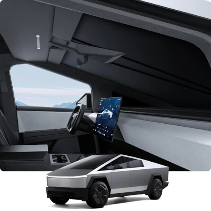 

2024 2025 Tesla Cybertruck Windshield Sunshade with Nano Ice Crystal Cooling Technology for Maximum Heat Protection Folding Ful