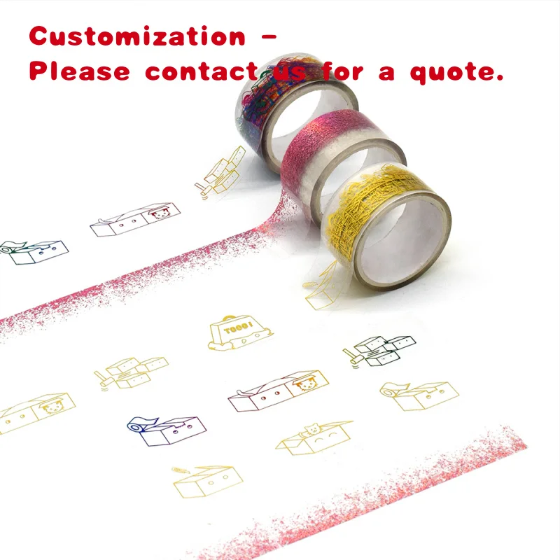 

custom.Custom Printed Pattern Perforated Washi Tape Personalized Masking Foil PET Washi Tape