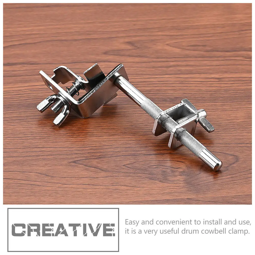 

Long Lasting Metal Drum Cowbell Holder Simple Design Convenient Installation Reliable Accessory Drummer Performance