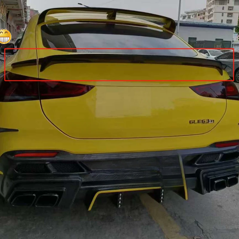 Auto Parts Lightweight Genuine Carbon Fiber Trunk Spoiler UV Treated For GLE Coupe C167 2020-2024