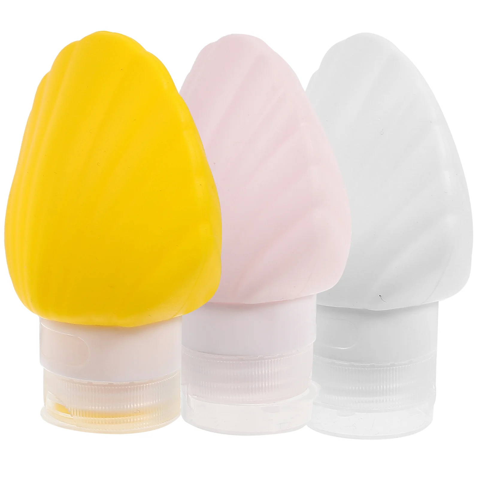 

3 Pcs Silica Gel Bottle Portable Lotion Refillable Travel Size Silicone Bottles Squeeze Empty Shampoo Plastic