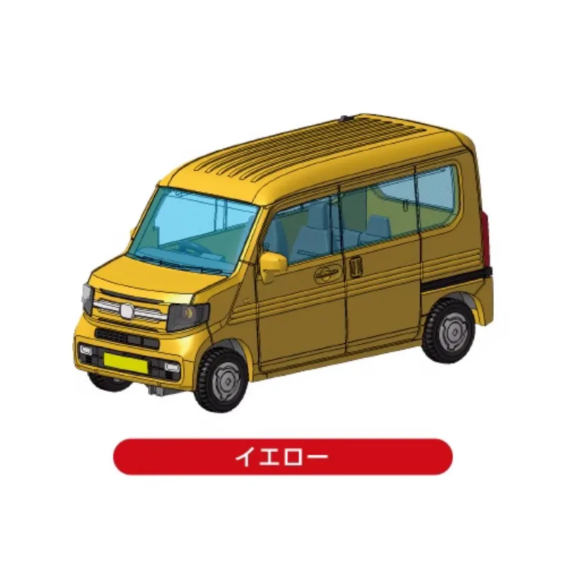 1/64 Original AOSHIMA Gashapon Honda N-VAN Business Car Qversion Anime Action Figure Model Toy Gift Cartoon Character Collection