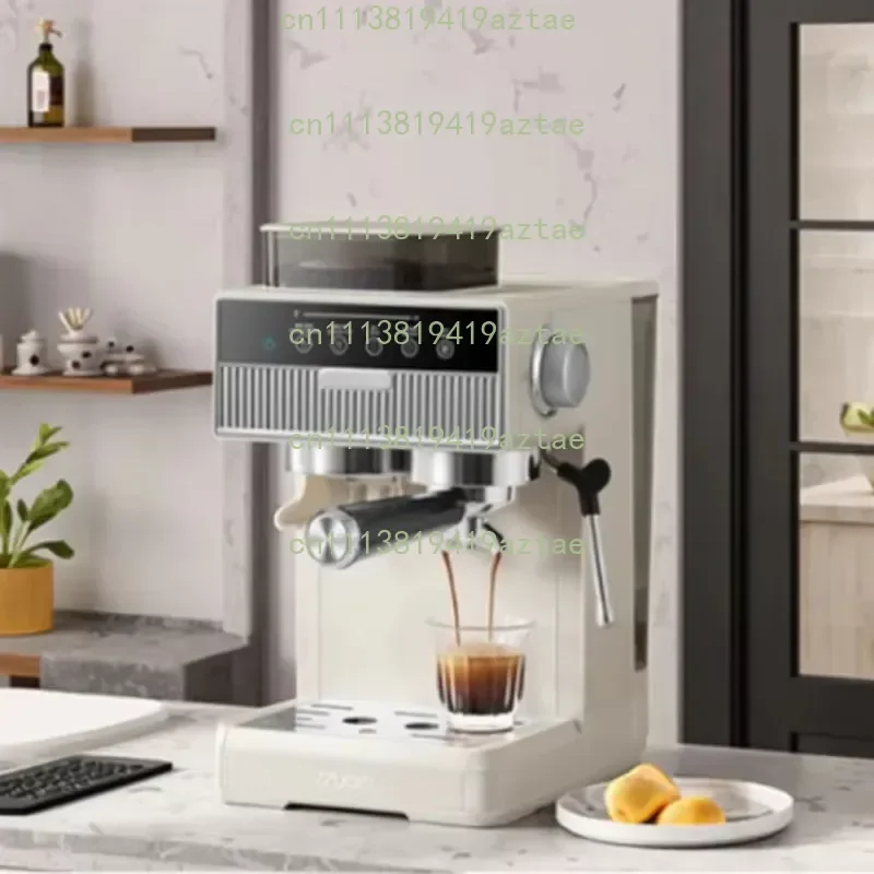 Household Fully Automatic Espresso Coffee Machine, Hot Cold Dual Brew All-In-One Coffee Maker with Built-in Bean Grinder