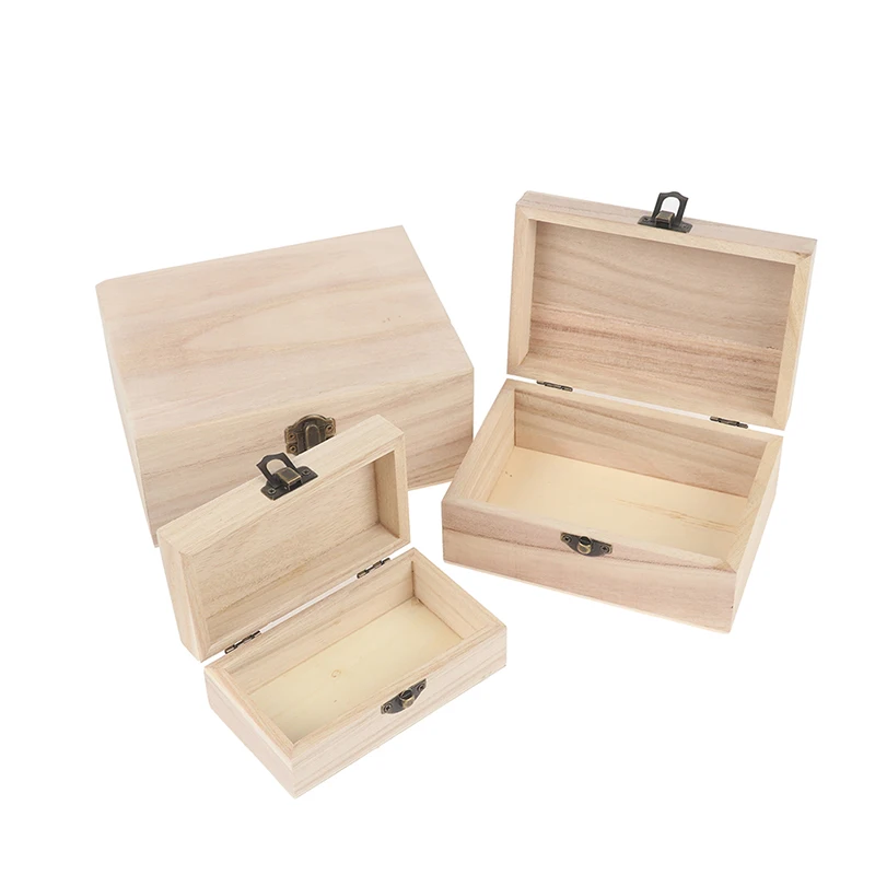 Wooden Multifunction Case with Lid Jewellery Storage Container Box Home Decor