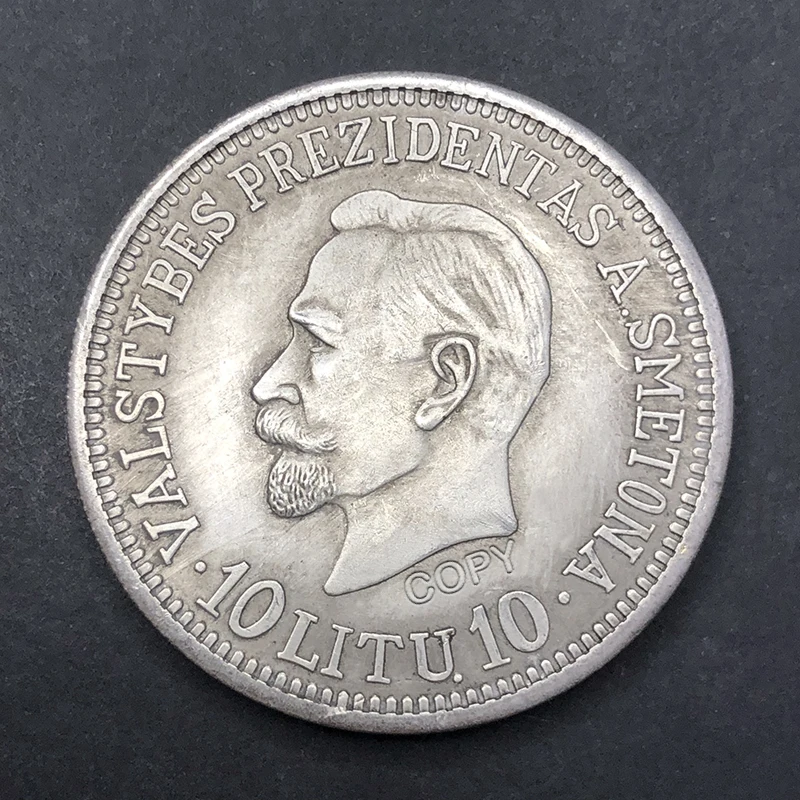 1918-1938 Lithuania Antique Old Silver Commemorative Coin Christmas Gift