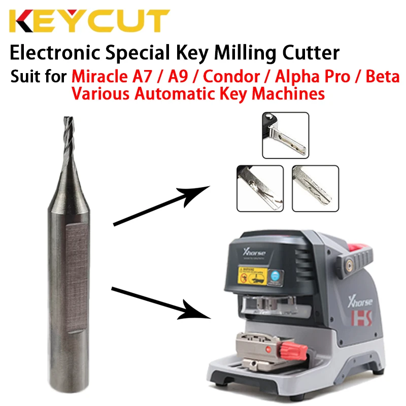 Fresas y sondas automáticas de 1,5 a 2,5 mm compatibles con Miracle A7/A9 Condor Alpha Pro/Beta Varias herramientas de cerrajería para máquinas de llaves