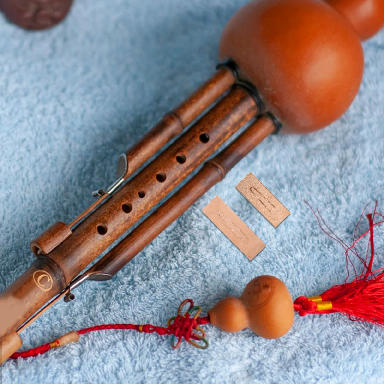 

2 set Hulusi Reed Replacement C Key Chinese Flute Accessories Tuning Parts For Instrument Repair Cucurbit Reed Set