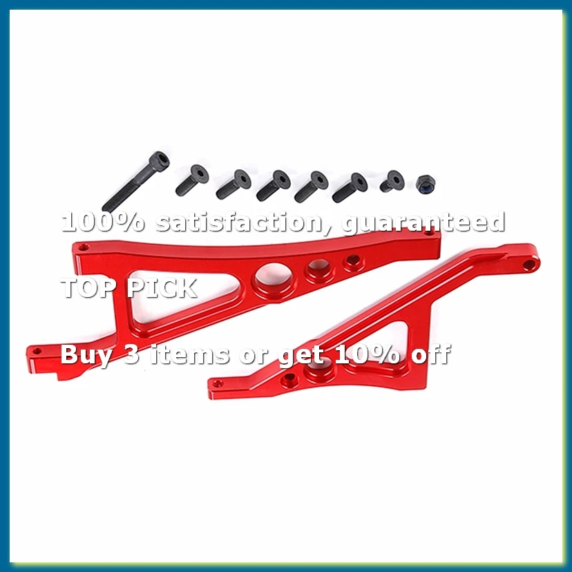 Front and Rear Support Bracket Kit Red for 1/5 RC Car 5Ive T Rovan KingmotorX2 Truck Spare Parts