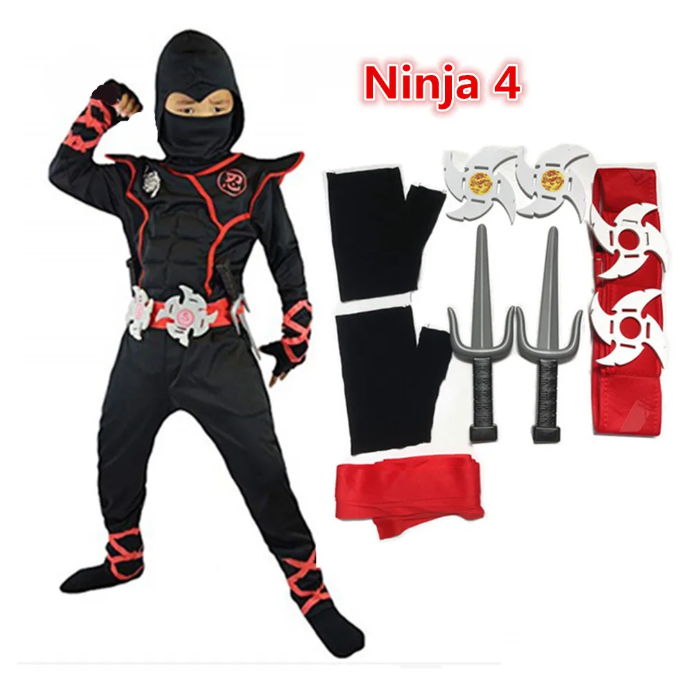 Karneval Dragon Ninja Cosplay Kostüm Kinder Jungen Mädchen Krieger Geburtstag Party Geschenke Mantel Anzug