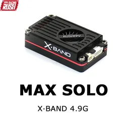 RUSHFPV MAX SOLO XBAND 4.9G 2.5W 8CH Nadajnik VTX CHERRY ll Antena MMCX SMA RHCP Do RC FPV Range Racing Drone