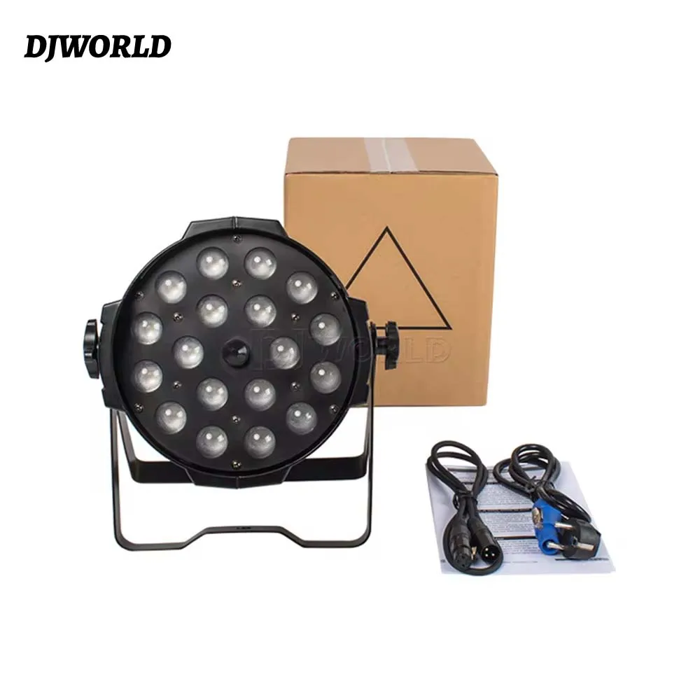 

DJWORLD Lights 18x18W Zoom Led Par Lights RGBWA+UV 6in1 DMX Strobe Stage Lighting Professional DJ Equipment