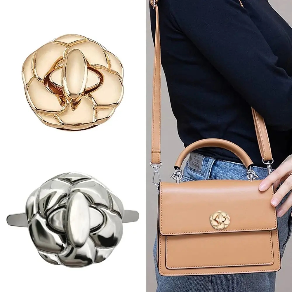 1Pcs DIY Metal Clasp Turn Locks Twist Lock for Handmade Handbag Shoulder Bag Purse Bag Parts Accessories Metal Buckle