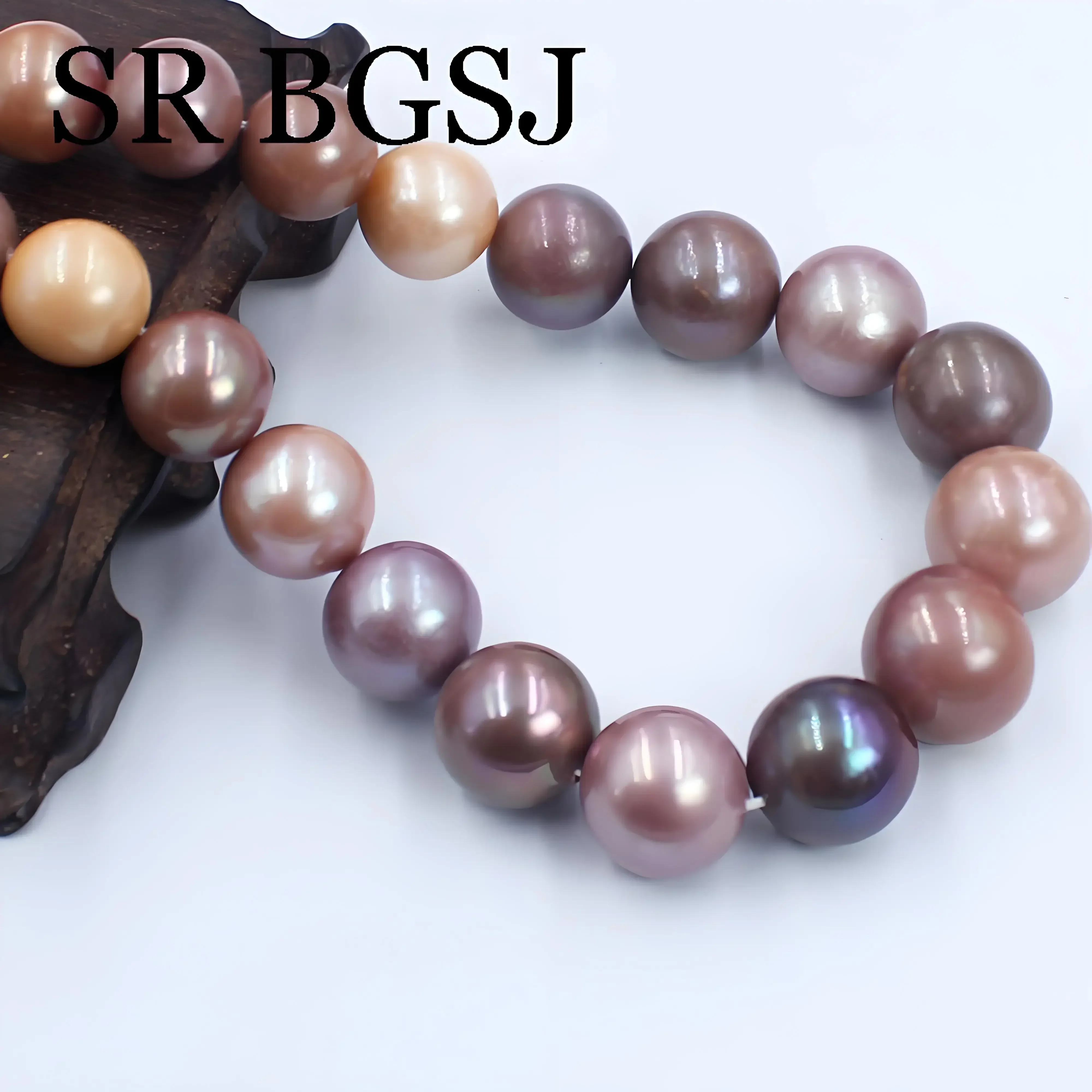 14-18mm New 2025 Fashion Edison Genuine Natural Round Mixed Freshwater Big Pearl Jewelry DIY Beads Strand 16