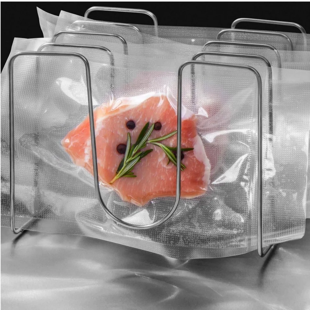 رف فصل عالمي من الفولاذ المقاوم للصدأ من Sous Vide مع 4 أوضاع ملحقات للطباخ البطيء لمنع الطعام من العائمة
