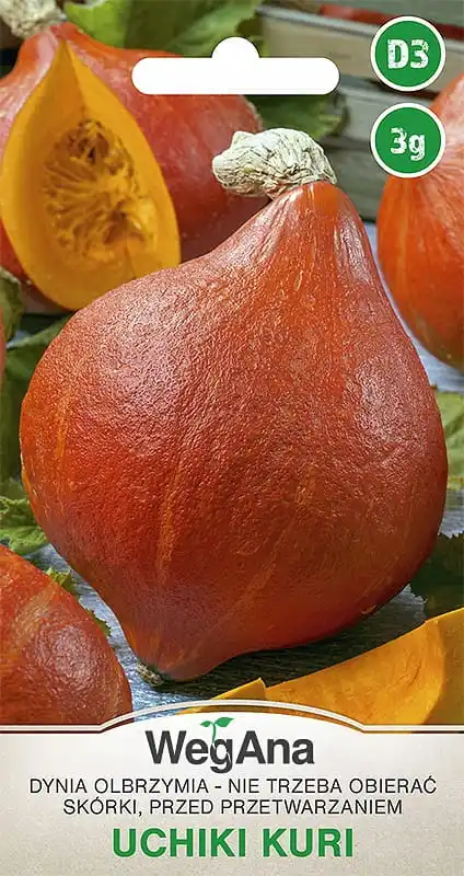 Calabaza gigante Uchiki Kuri 3G VegAna Semillas de verduras