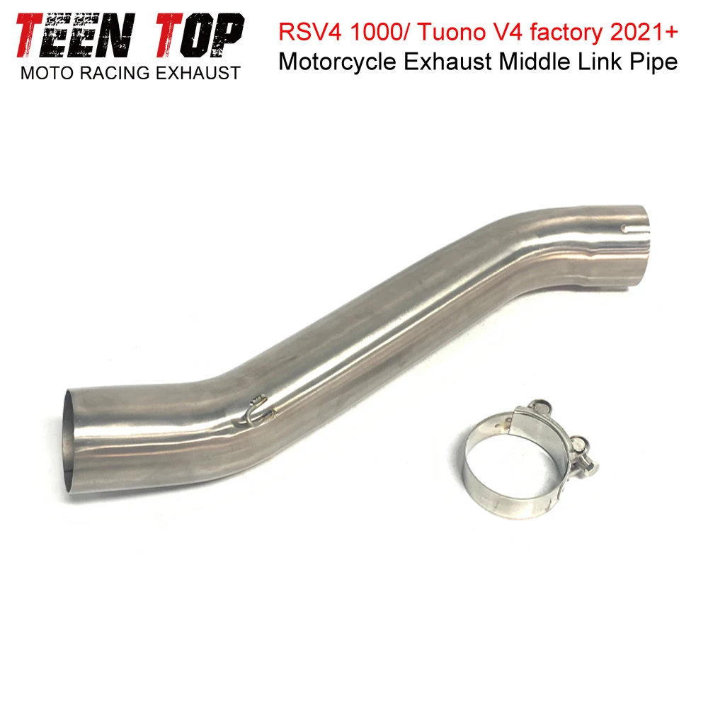 لأبريليا RSV4 1000 تونو V4 مصنع الأوسط وصلة الأنابيب ربط أنبوب دراجة نارية سبائك التيتانيوم العادم الأنابيب RSV4 1000 2021 + #5