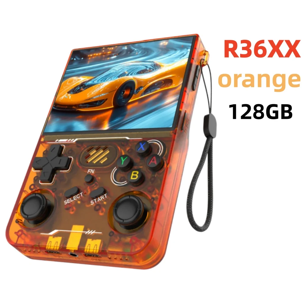 R36S Retro R36 Ultra Handheld Videogameconsole IPS Scherm 128GB Spellen Draagbare Pocket Player Linux Systeem R36XX PRO - afbeelding 1
