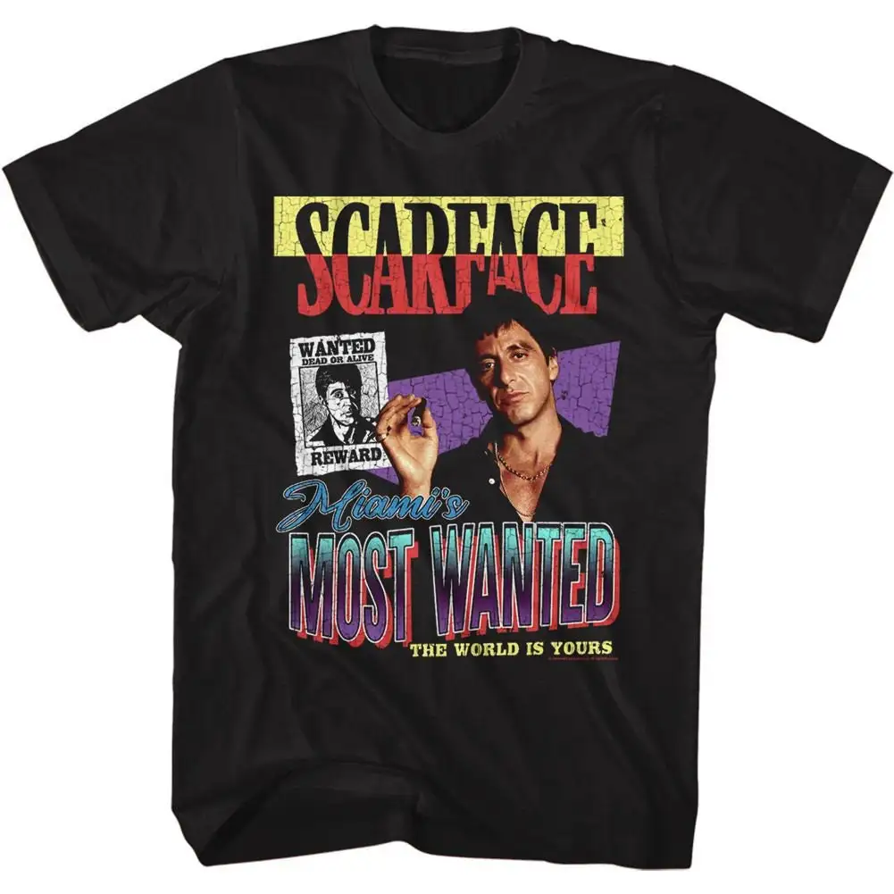 Scarface Most Wanted Black T Shirt