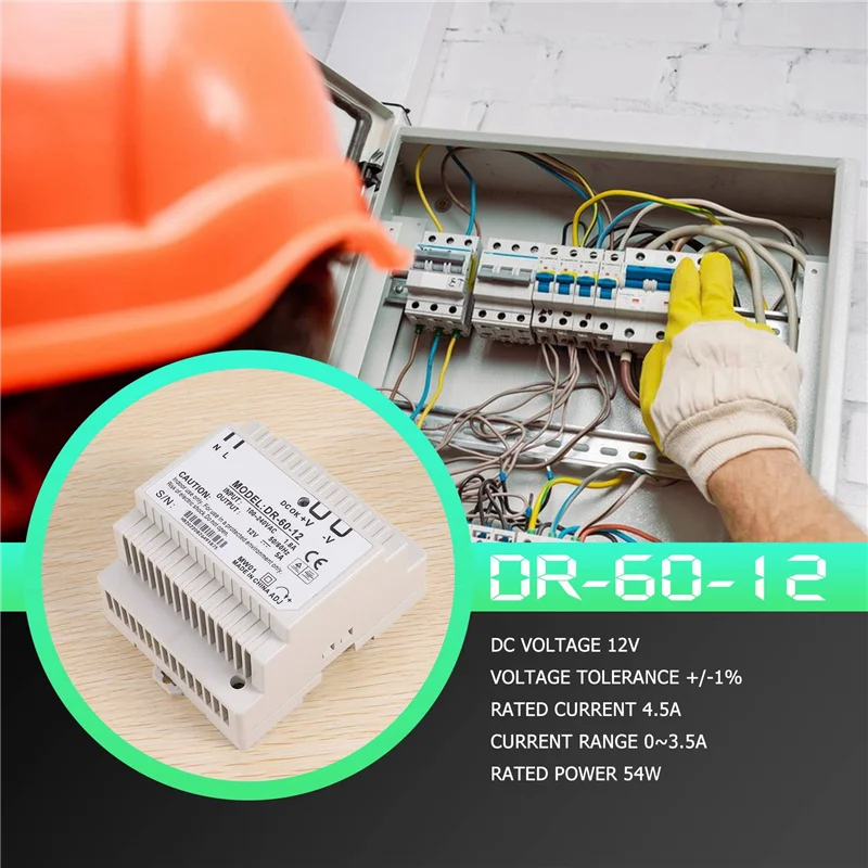 

LICE-Din Rail Power Supply 60W 12V Ac Dc Converter Dr-60-12 Power Supply 12V 60W Good Quality