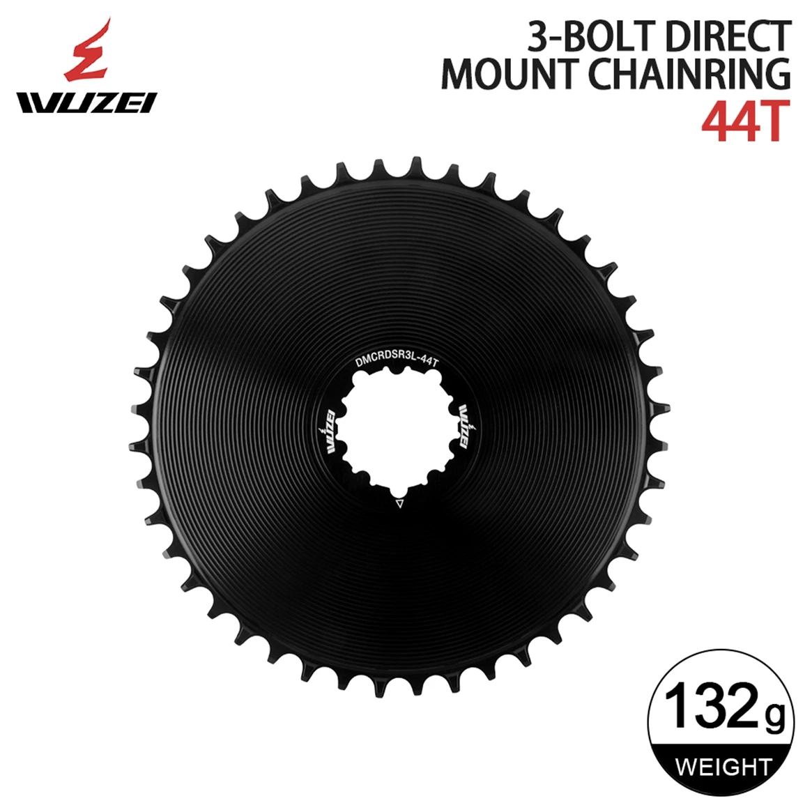 WUZEI 4,2 mm versetztes Rennrad-Kettenblatt, schmales breites AERO-Kettenrad 40T-58T für SRAM 3-Bolzen-Direktmontage-Kurbel 8 9 10 11 12S