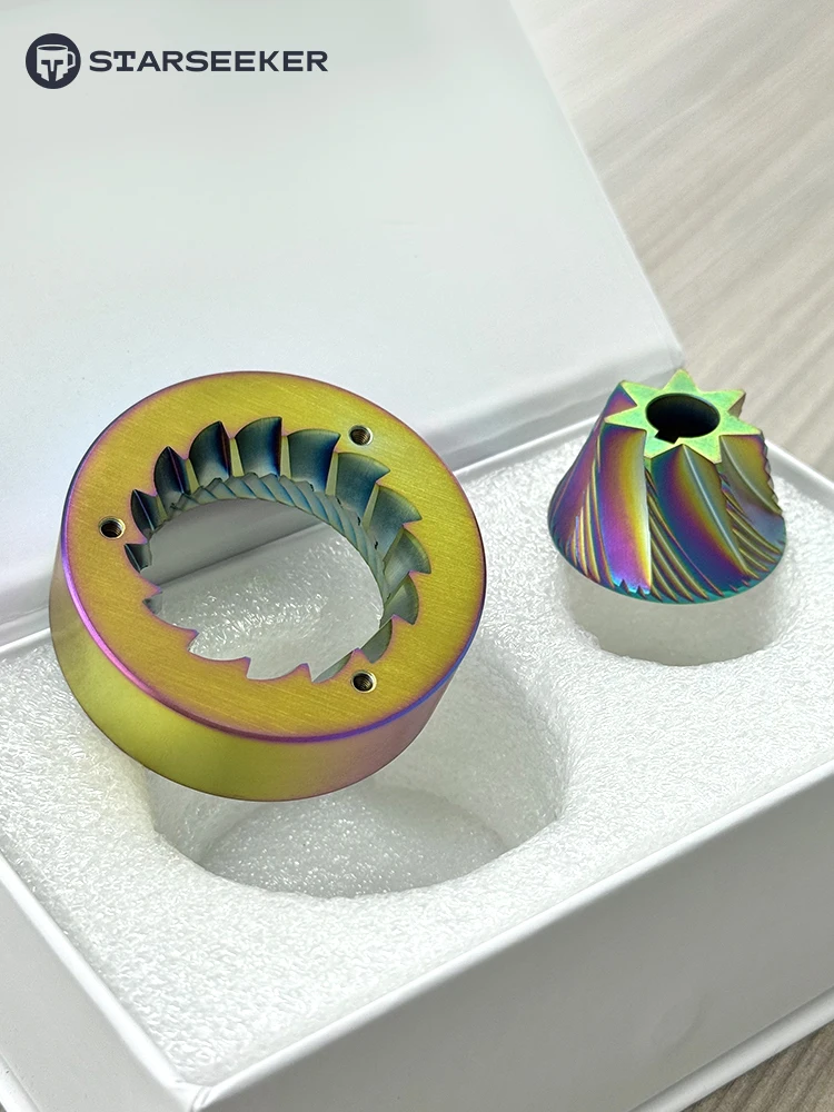 STARSEEKER E55 Espresso And Brew 55mm Titanium Burr Colorful