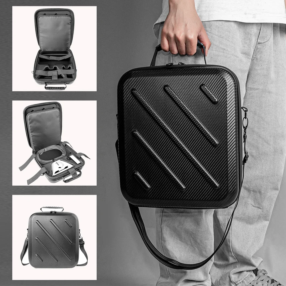 Hard Case for Starlink Mini Protective Carrying Case Waterproof Hard Shell Case Shockproof Hard Travel Case with Shoulder Strap
