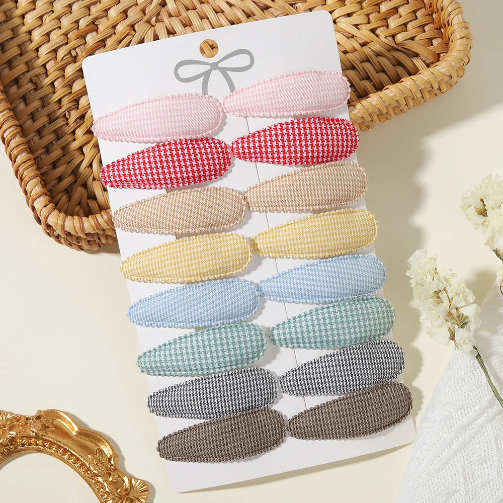16 Stück/Set Niedliche Bedruckte Kinder-Haarspangen Handgefertigte BB-Clips Haardekoration für Mädchen und Babys Mädchen-Haaraccessoires – Detail 10
