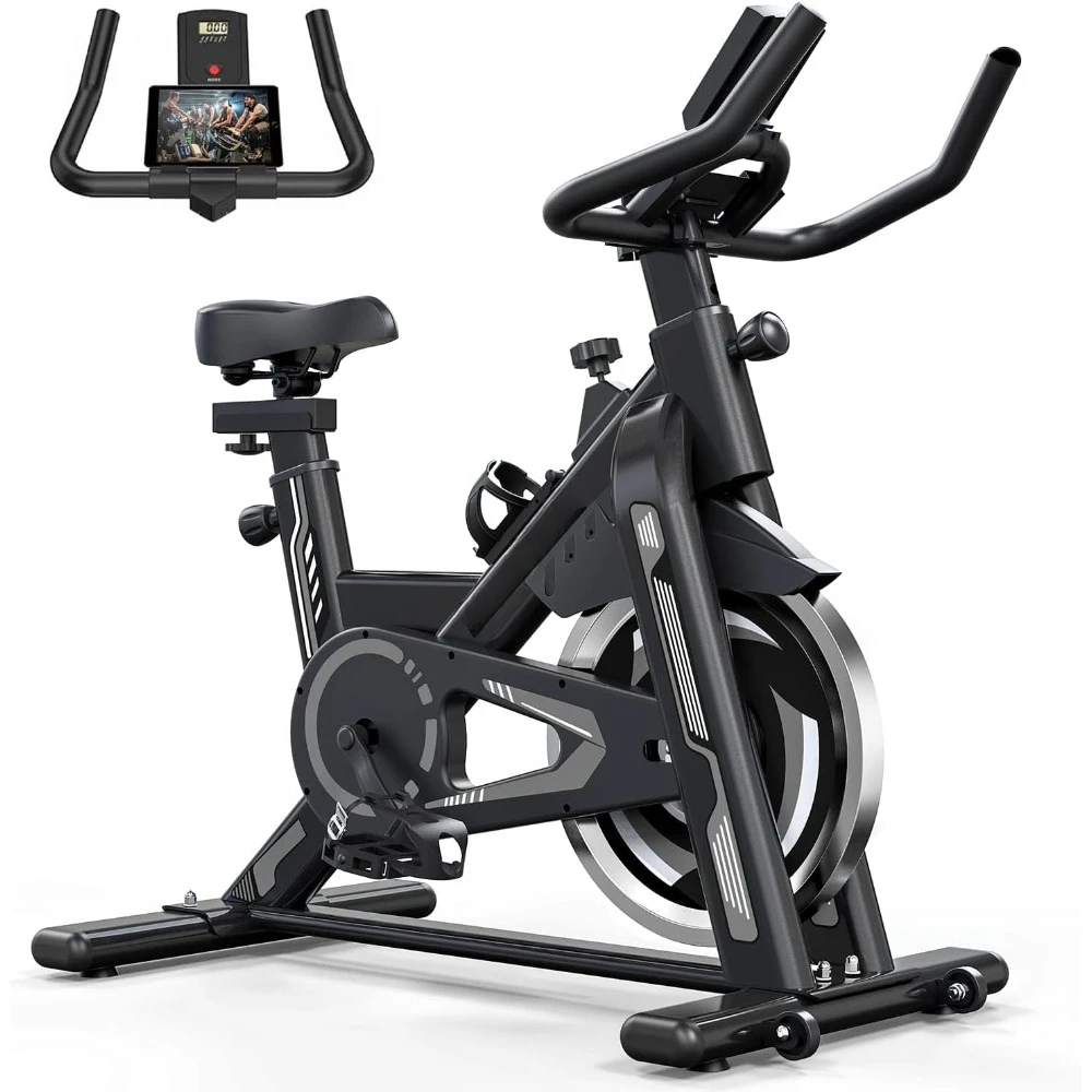 Exercise Bike-Indoor Cycling Bike Stationary Bike for Home Gym, Cycle Bike With Digital Display & Comfortable Seat Cushion