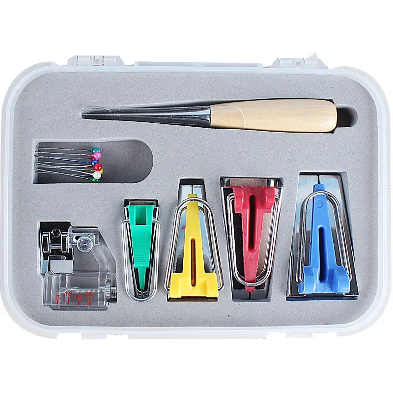 Sewing Machine Tools sets DIY Patchwork Quilting Tool Binding Sew Multifunction Sewing Bias Tape Maker Set