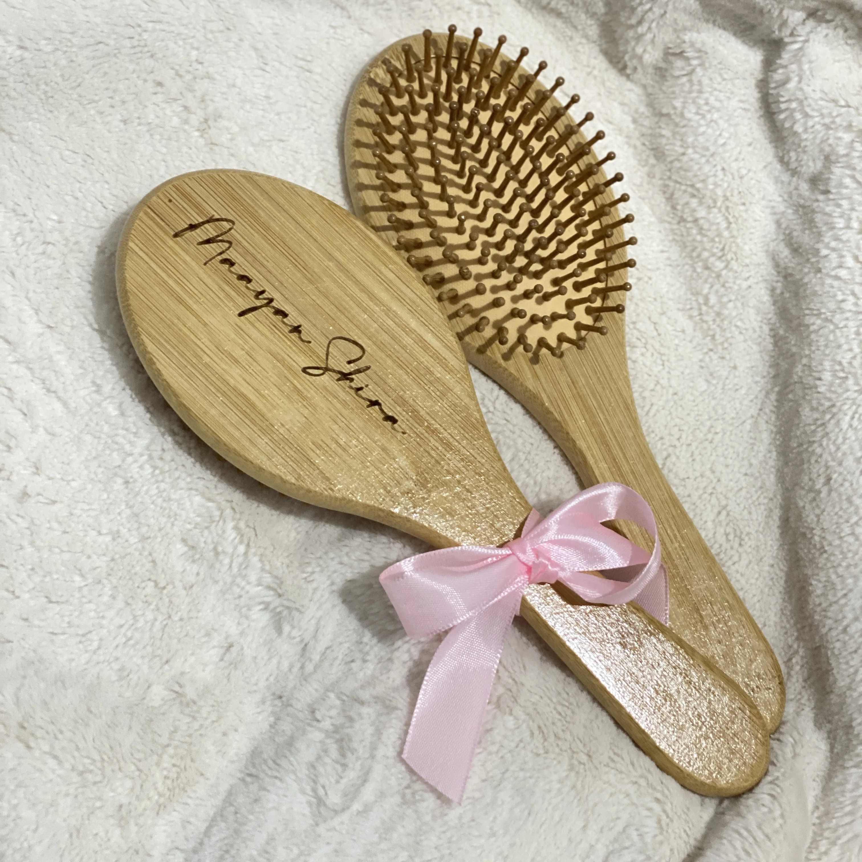 

Personalized Wooden Hair Brush For Girls, Engraved Bamboo Hairbrush, Dance Team Gift Valentine Gift, Birthday Gift For Teenage