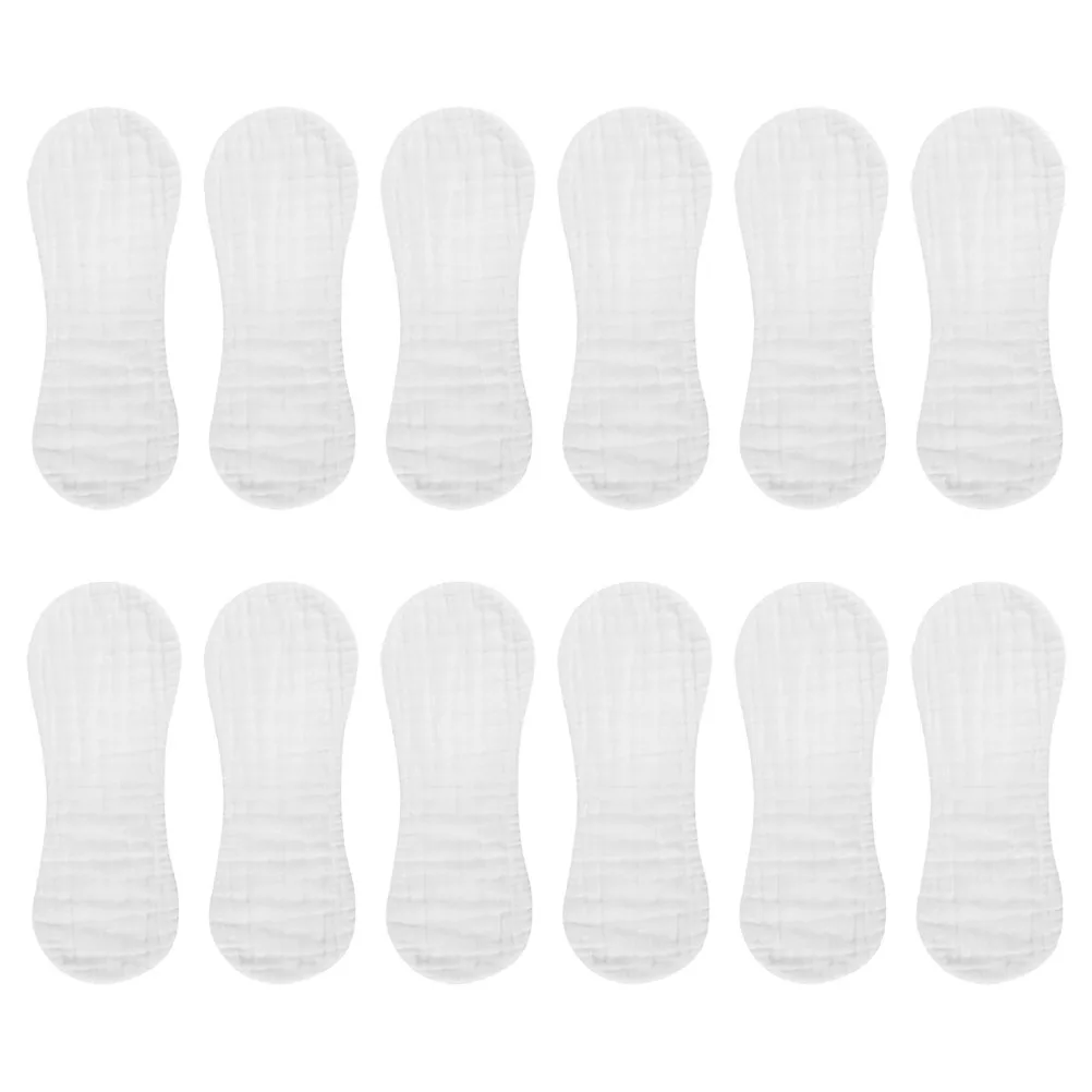 

12 Pcs Diaper Baby Towels For Newborn Wash Cloths Soft Muslin Baby Towels Newborn Cloth Diapers Breathable Peanut Shape Toddler