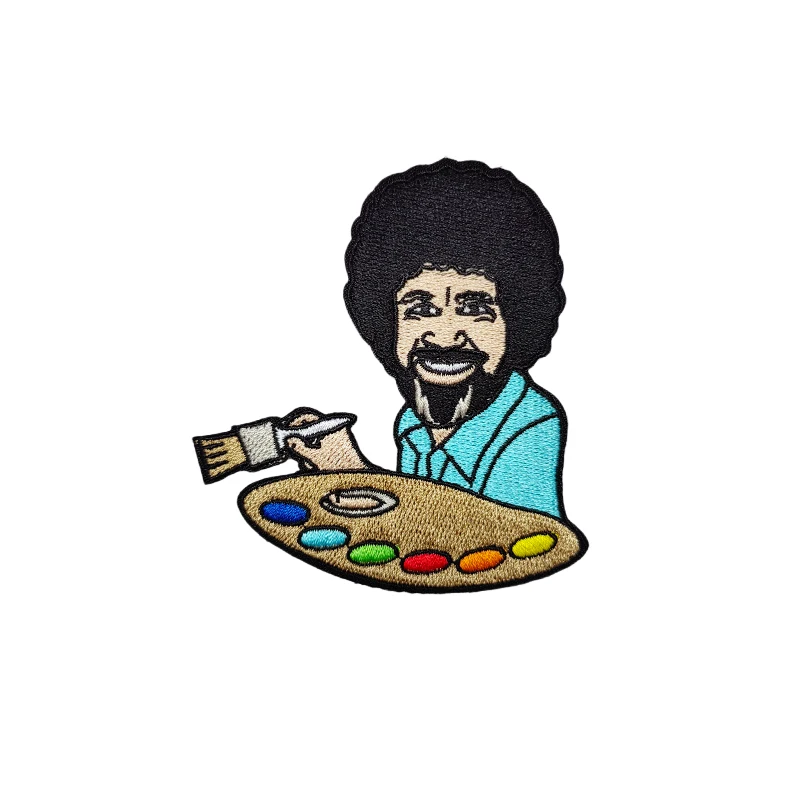 Customized products Embroidery Label Clothing Embroidery Stamp Cute Cartoon Animal Rabbit Cat Patch Patch Embroidery Fabric