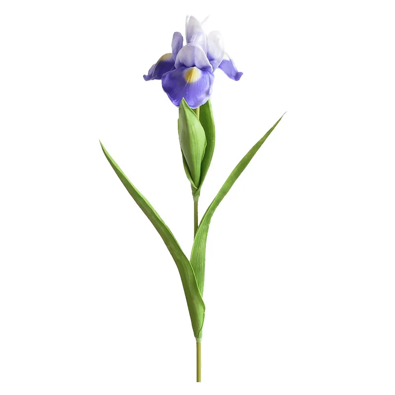 23 بوصة زهرة القزحية الاصطناعية الجذعية الحرير فو الزهور ديكور المنزل ترتيب الزفاف غرفة الطعام عرض التصوير الدعامة #5