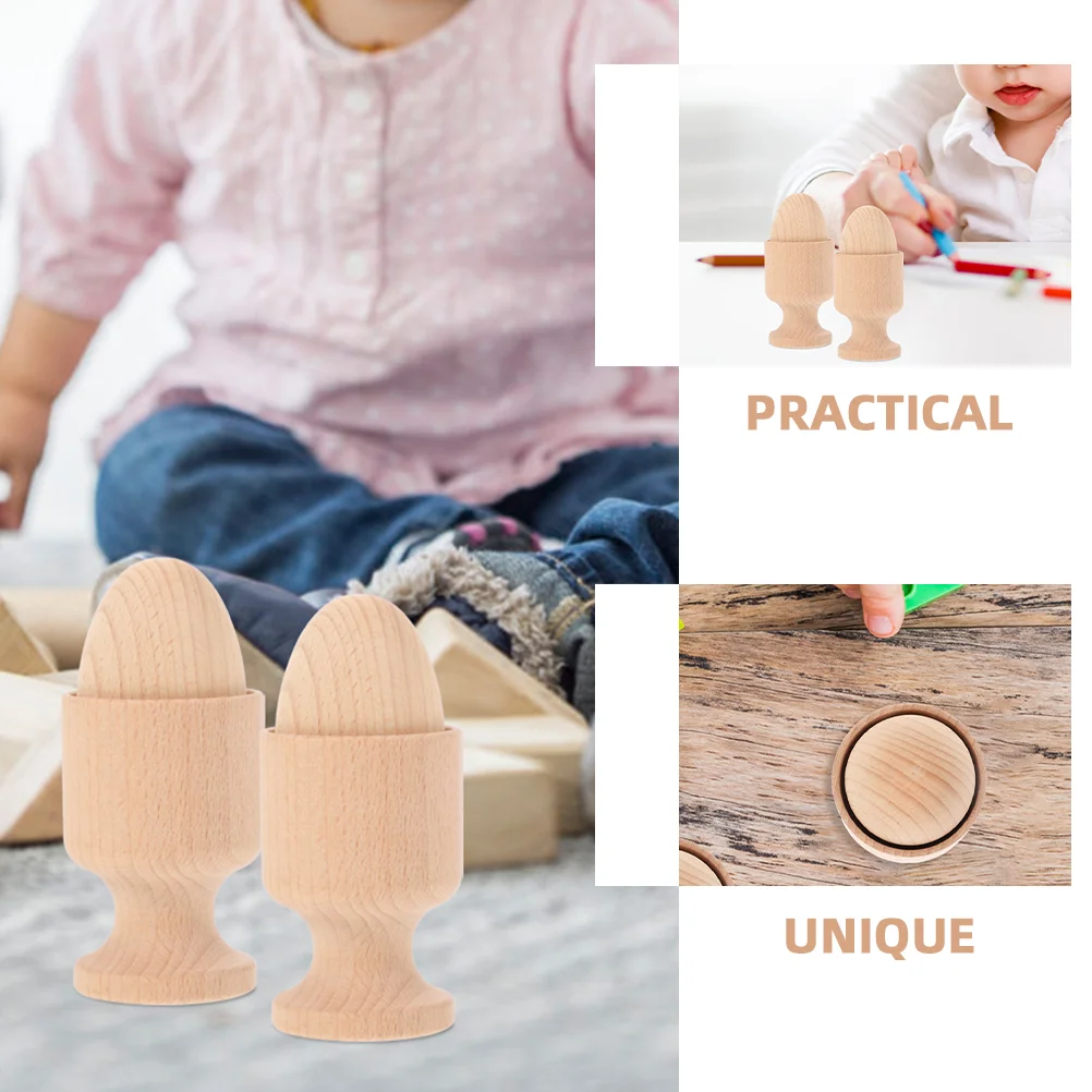 Coquetier en bois pour bébé, jouets pour nourrissons, puzzle, coordination œil-main, sports pour enfants