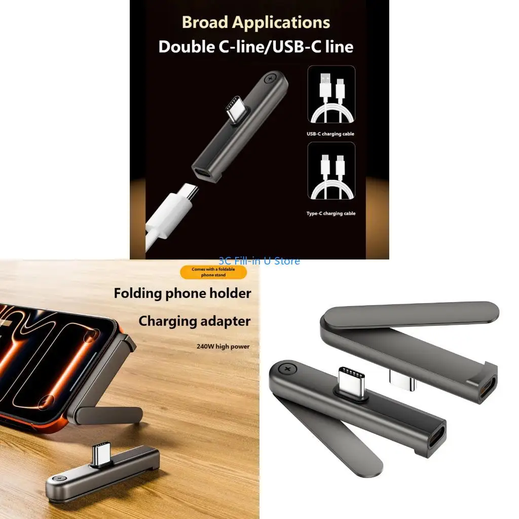 G8TA Portable Folding Stand Combined with Powerful 240W USB C Charging Adapter