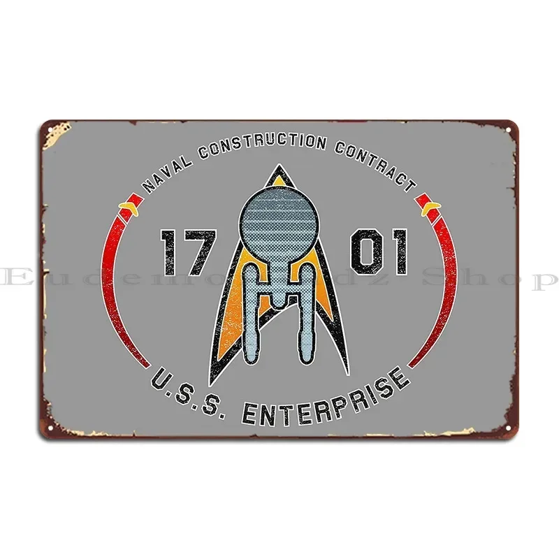 Naval Construction Contract 1701 Grunge Metal Sign Club Design Club Party Designing Cinema Tin Sign Poster