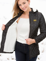 Women's Solid Hooded Winter Coat - Long Sleeve Parka, Warm & Casual Outerwear