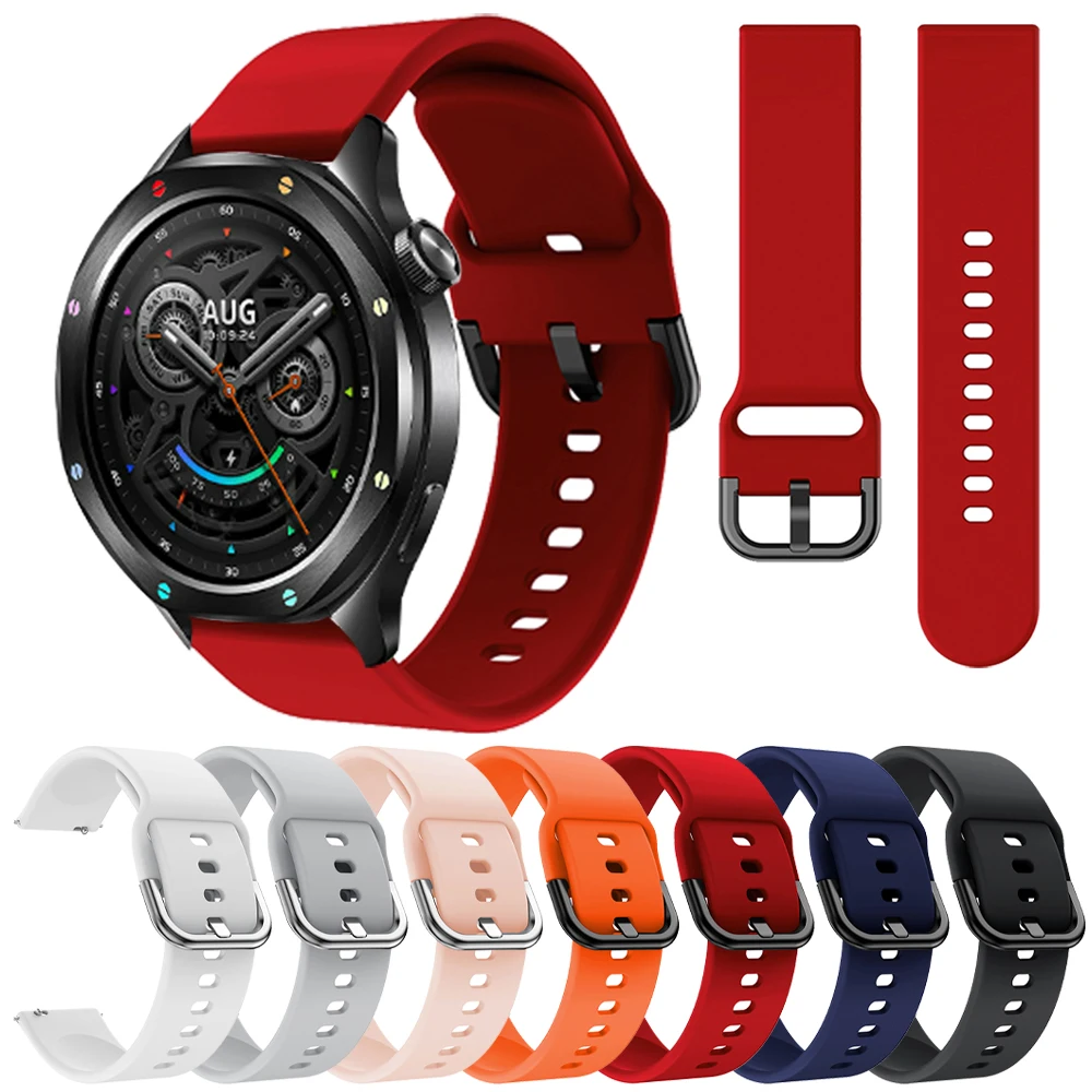 �y�Z�[�����zXiaomi Mi Watch/�J���[2 S2 46mm/42mm S1 Active/S1 Pro�X�}�[�g�E�H�b�`�o���hS4 Sport/S3�Ή� 22mm�V���R���X�g���b�v ���߉\�u���X���b�g