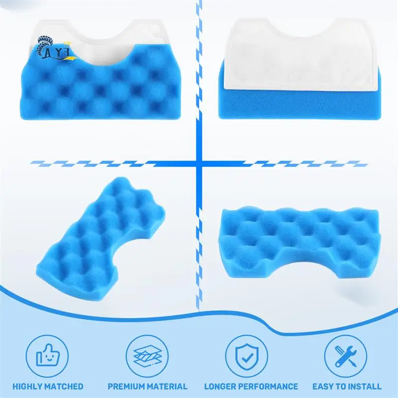 AY03-10Set الأزرق الإسفنج تصفية الأبيض القطن الكبد تصفية ل DJ97-01040C سلسلة أجزاء المكنسة الكهربائية