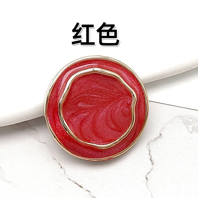 Neue Ankunft Gold Blume Harz Tasten Für Handarbeit Kleidung Frauen Mantel Anzug Strickjacke 6PCS 18MM/21MM/25MM Nähen Taste – Detail 7