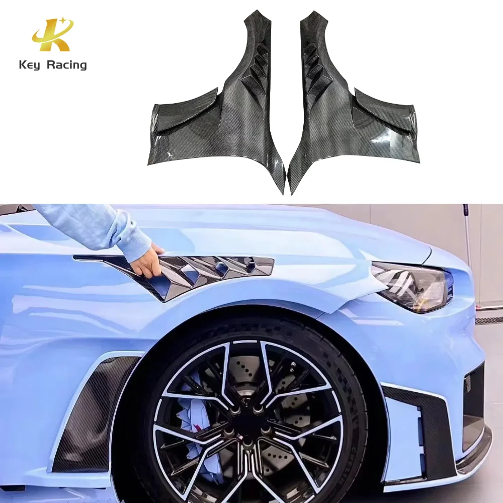 G87 M2 Front Fender Auto Part Carbon Fiber Alpha N V4 Style Front Leaf Board For BMW 2 Series G87 M2 Car Front Left Right Fender