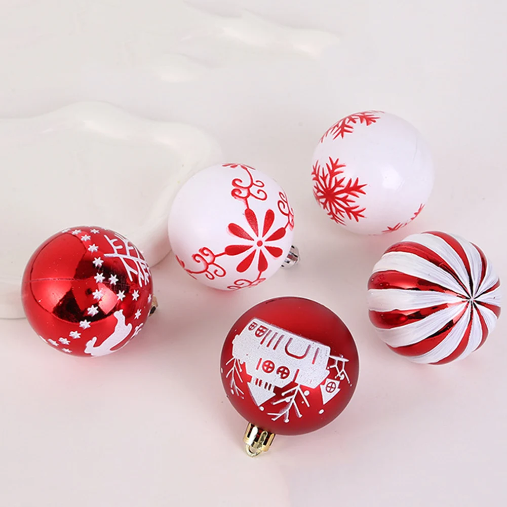 Christmas Tree Decorations Electroplated Christmas Balls 20 Pieces Set 6 Cm Diameter Hooks And Lace Ropes Included