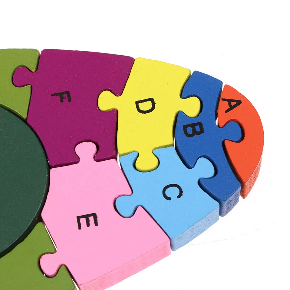 

Wooden Rocket Puzzle 3D Alphabet Educational Brain Teaser Game For Kids Fine Motor Skill Learning Puzzle