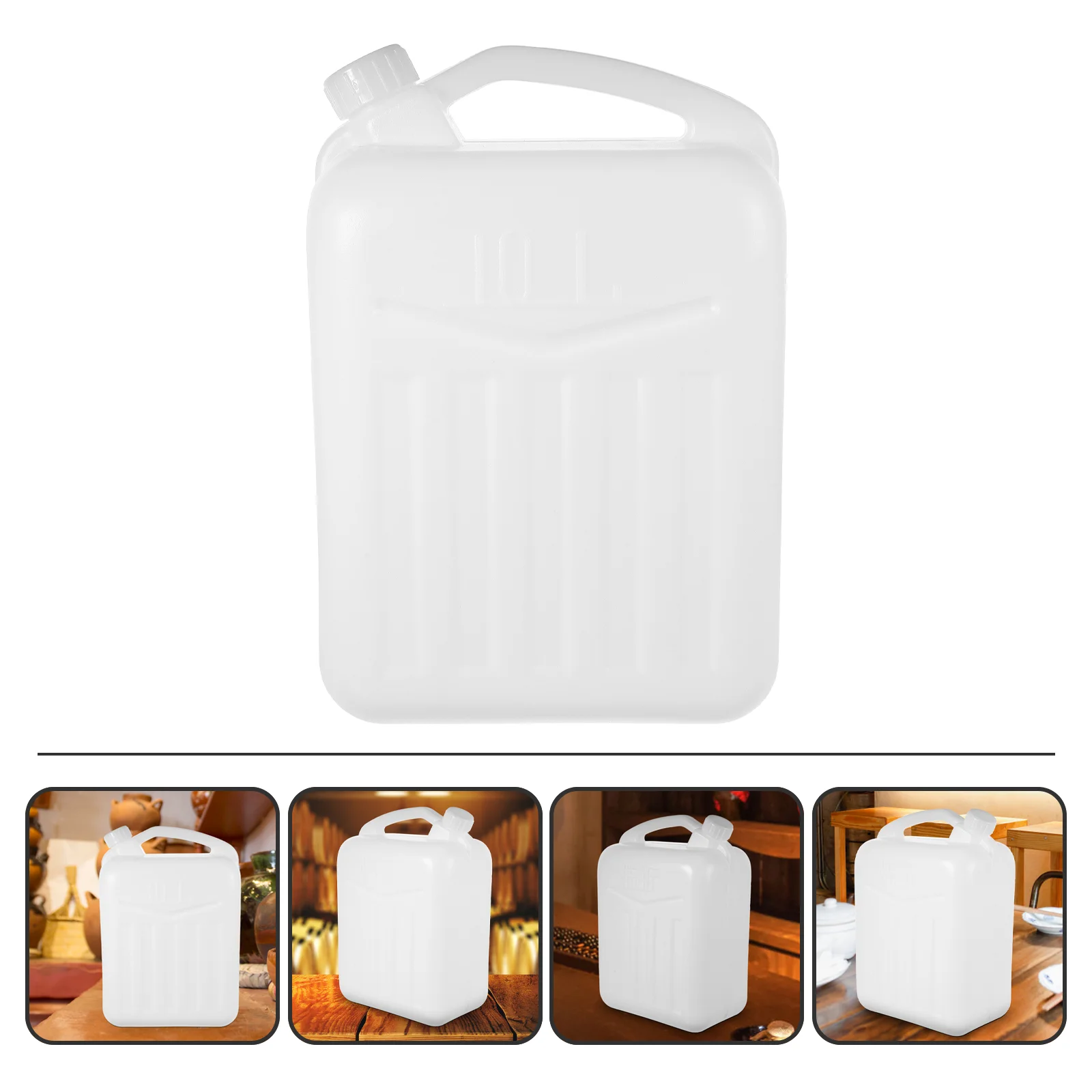 Food Grade Bottle Plastic Bucket Water Storage 10 Liters 20 Pounds Thickened Empty Tank Camping Container Large Jug Child