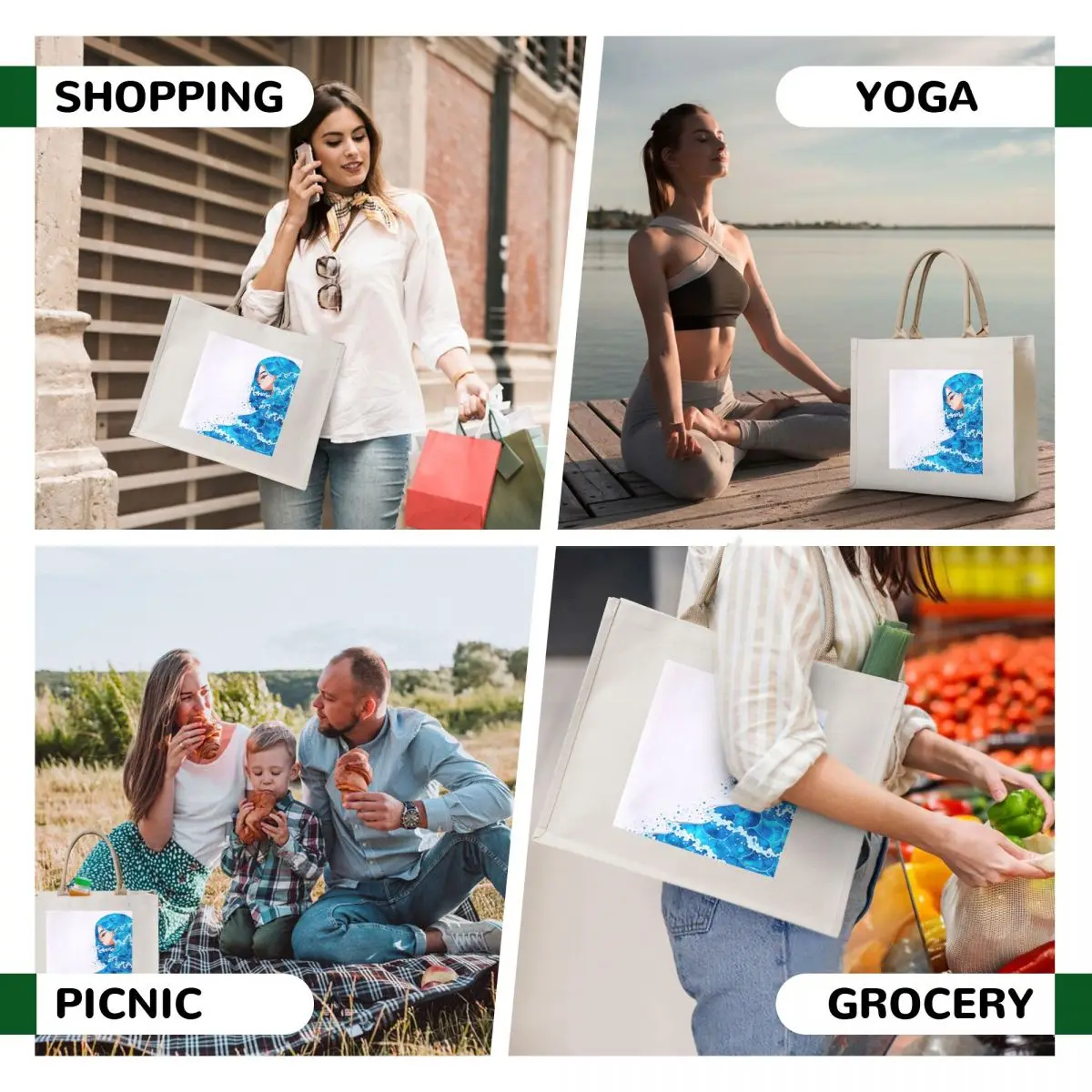 Loreley Tote Bag shoping bag large tote bag Gift bags free delivery bags