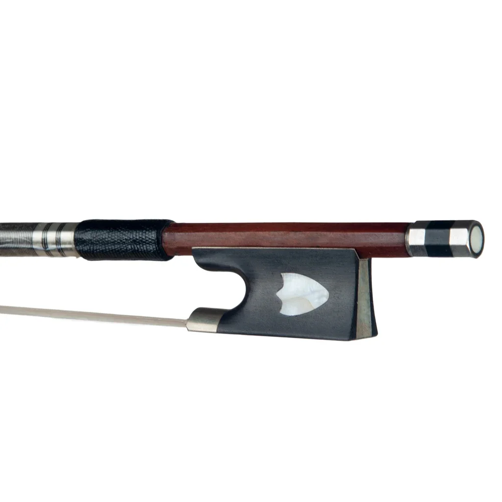 

Violin Bow 4/4 Size Brazilwood Stick Ebony Frog Horse Hair High Quality For 4/4 Violinos Arco